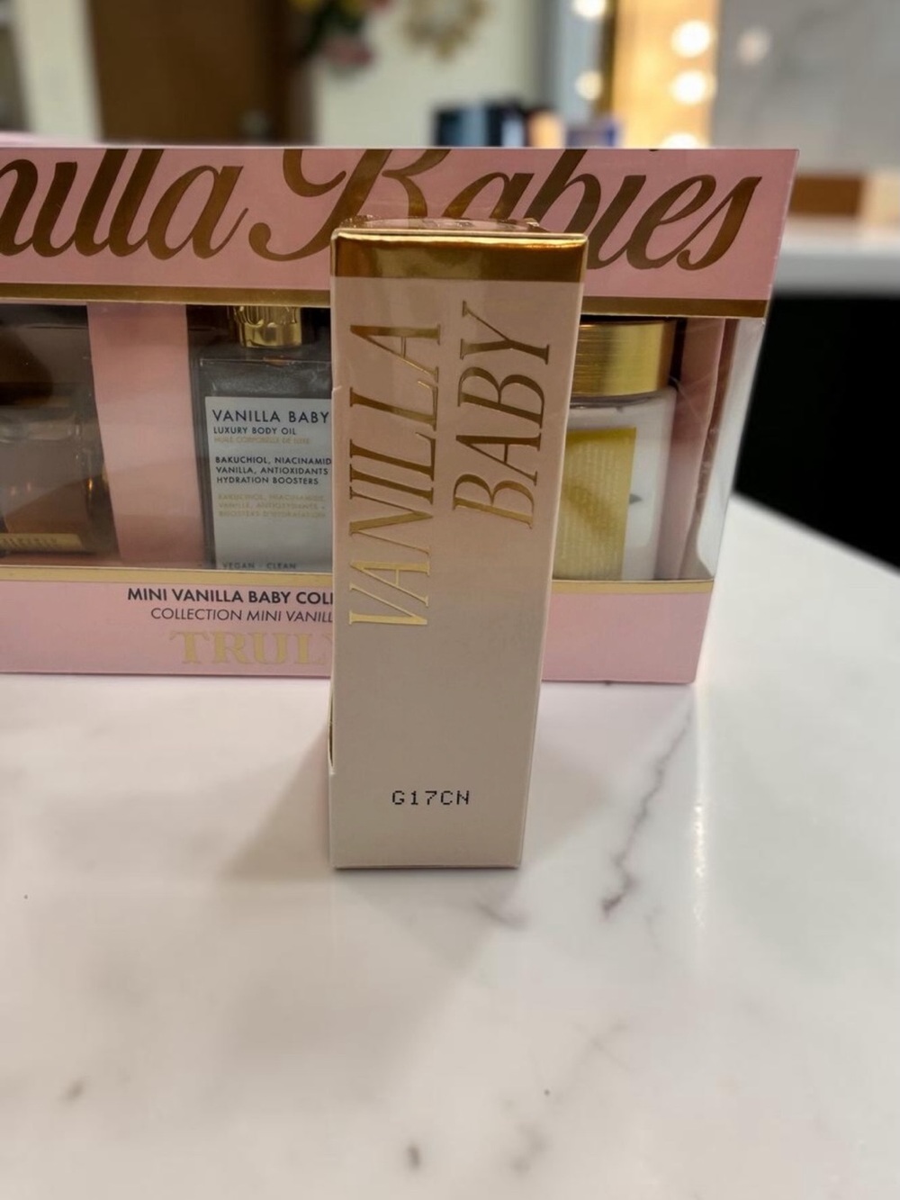 Truly Vanilla Baby Mini Collection + Hydrating Lip Gloss Set NIB - Picture 4 of 7
